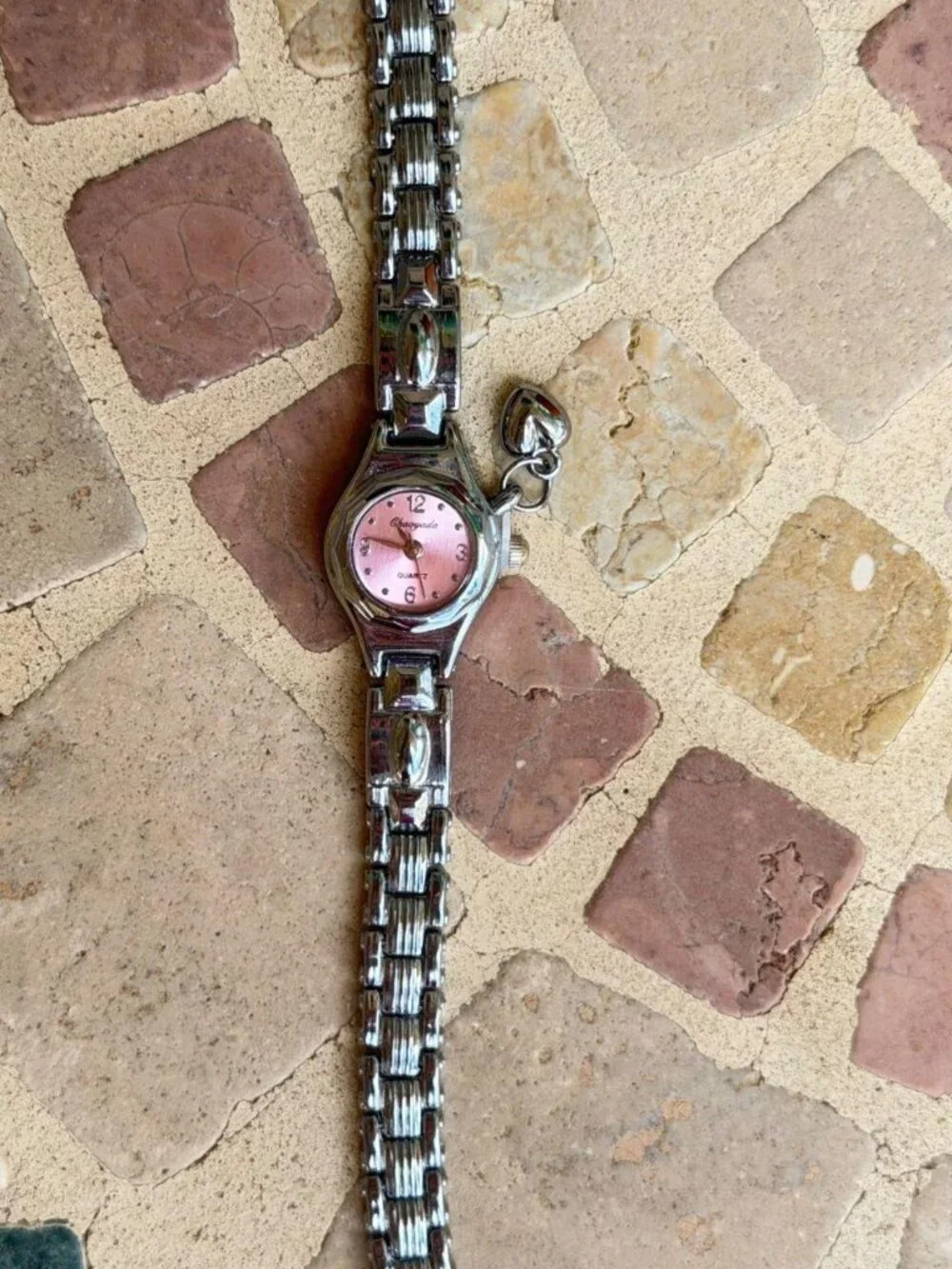 Preppy Silver Dial Heart Charm Watch Preppy Y2K OS